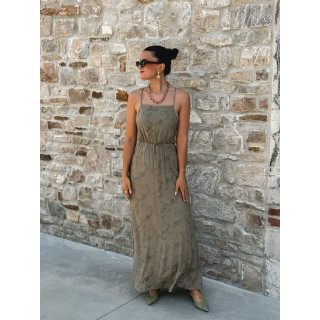 Robe longue Helen - Kaki