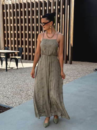 Robe longue Helen - Kaki