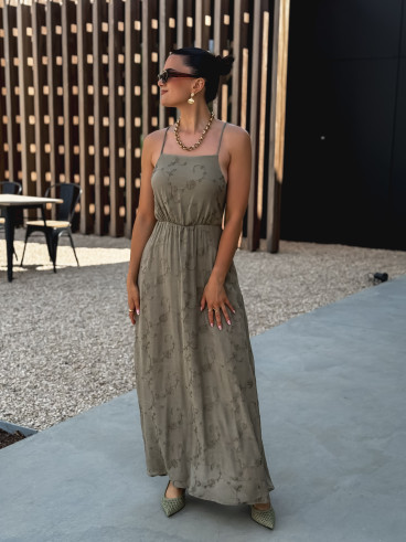 Robe longue Helen - Kaki