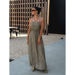 Robe longue Helen - Kaki
