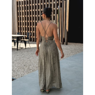Robe longue Helen - Kaki
