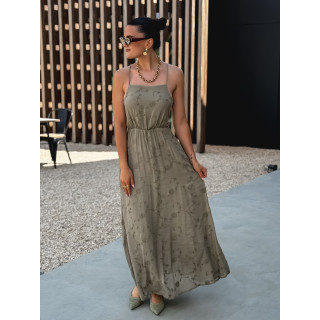 Robe longue Helen - Kaki