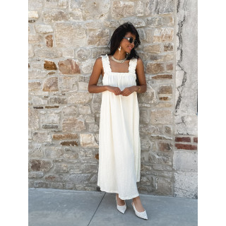 Robe longue Rosetta - Beige