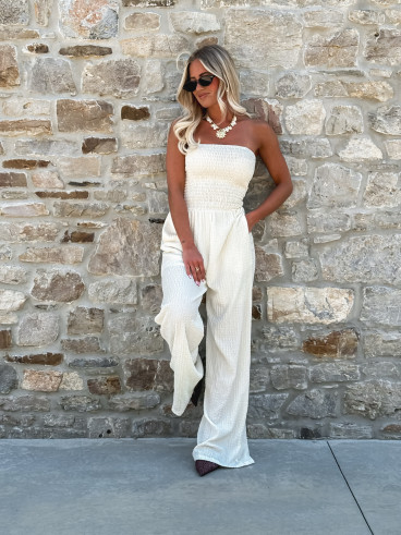 Combinaison pantalon Rosetta - Beige