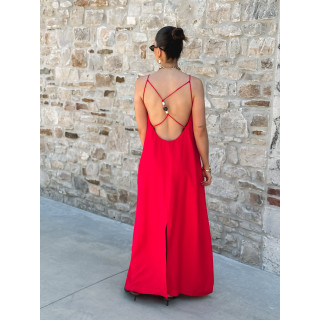 Robe longue Gina - Rouge