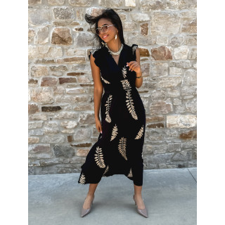 Robe longue Cassie - Noir