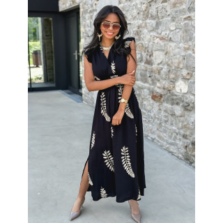 Robe longue Cassie - Noir