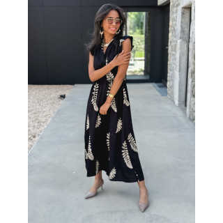 Robe longue Cassie - Noir