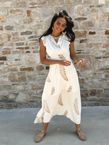 Robe longue Cassie - Beige