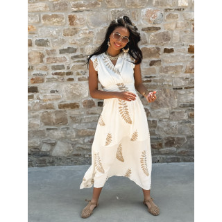 Robe longue Cassie - Beige