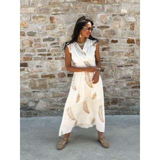 Robe longue Cassie - Beige