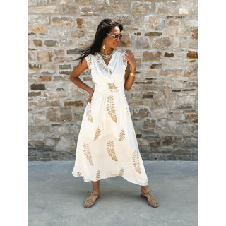 Robe longue Cassie - Beige