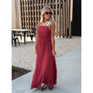 Robe longue Helen - Brique