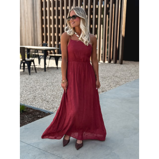 Robe longue Helen - Brique