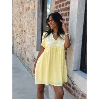 Robe courte Gaudina - Jaune