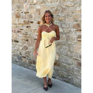 Robe longue Terry - Jaune