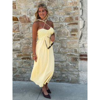 Robe longue Terry - Jaune
