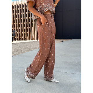 Pantalon Moya - Chocolat