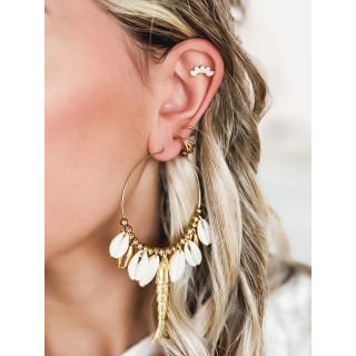Boucles d'oreilles Habiba - Doré