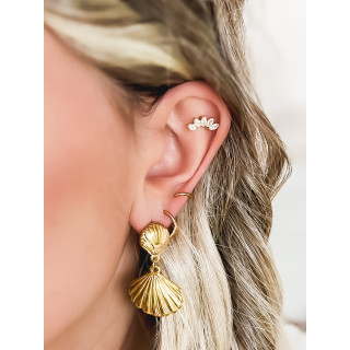 Boucles d'oreilles Ambrine - Doré