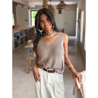 Blouse Oria - Taupe