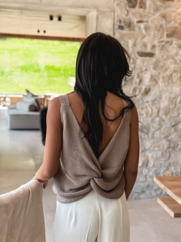 Blouse Oria - Taupe