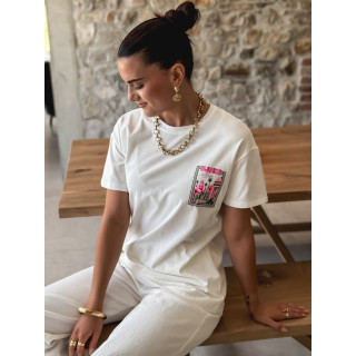 T-shirt Algeria - Blanc
