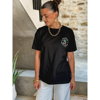 T-shirt Palm springs - Noir