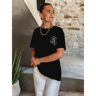 T-shirt Palm springs - Noir