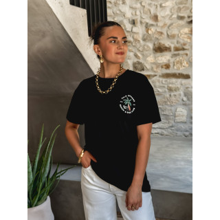 T-shirt Palm springs - Noir