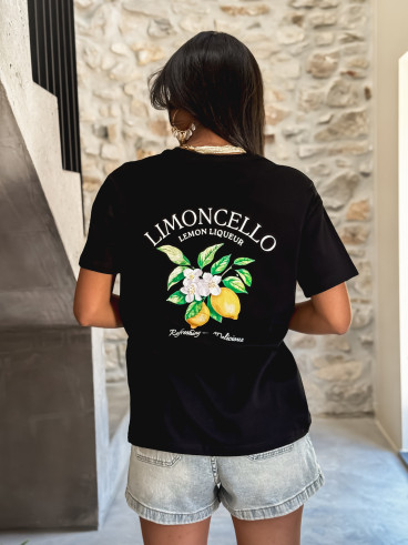 T-shirt Palm springs - Noir