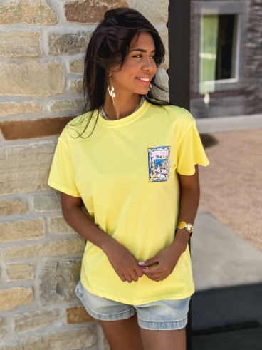 T-shirt Andiamo - Jaune