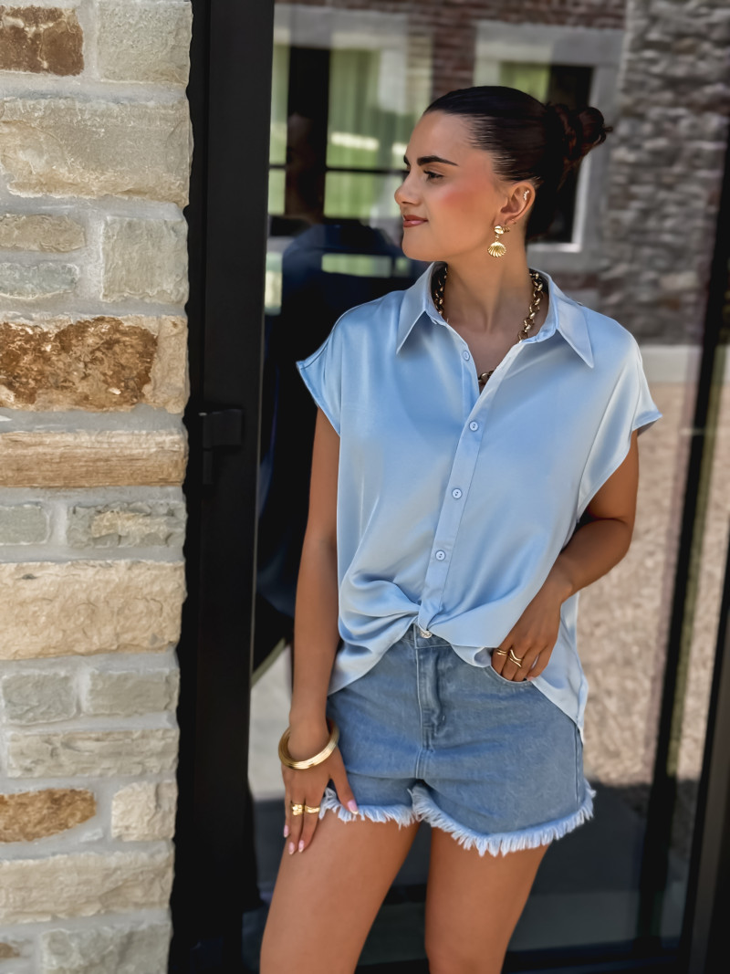 Chemise Yolie - Bleu ciel