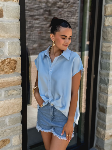 Chemise Yolie - Bleu ciel