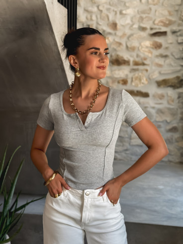 Blouse Daya - Gris