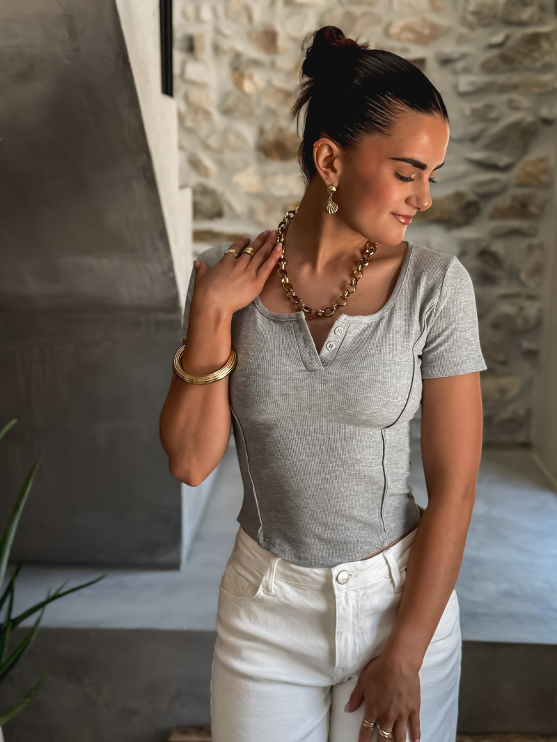 Blouse Daya - Gris
