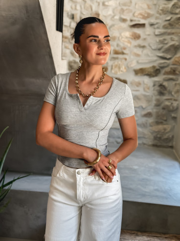 Blouse Daya - Gris