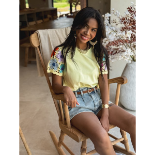 T-shirt Dounia - Jaune