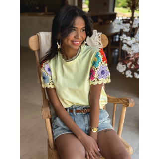T-shirt Dounia - Jaune