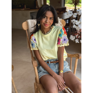 T-shirt Dounia - Jaune