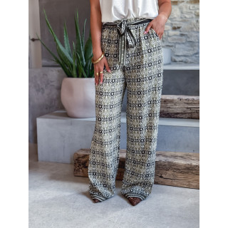 Pantalon à motifs Souad - Vert