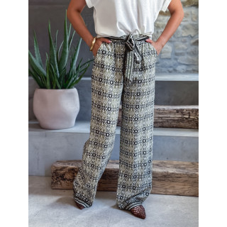 Pantalon à motifs Souad - Vert