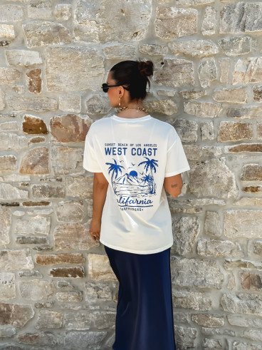 T-shirt West coast - Blanc