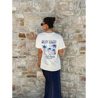T-shirt West coast - Blanc