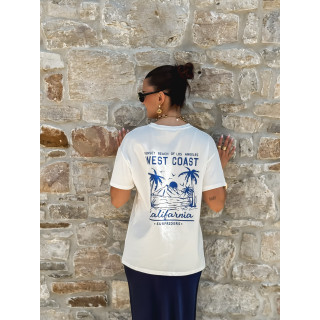 T-shirt West coast - Blanc