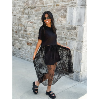 Robe longue Erica - Noir