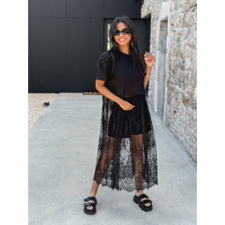 Robe longue Erica - Noir