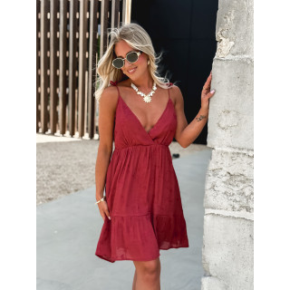Robe courte Paule - Terracotta