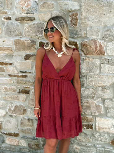 Robe courte Paule - Terracotta