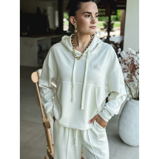 Pull à capuche Siham - Ecru